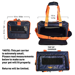 CASE OF 12 JETPAWS PET CARRIER - 16"L x 8.5"H